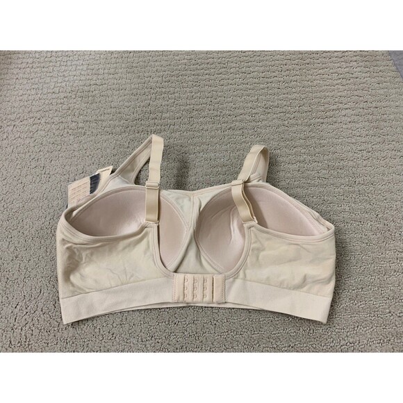 Truekind Everyday Comfort Straps Wireless Tan Convertible Bra Sz Large New - Picture 3 of 7